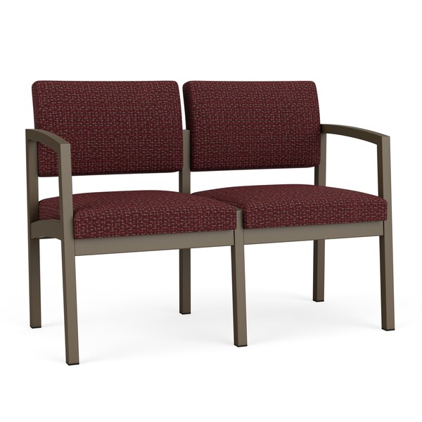 Lesro Lenox 2 Seat Tandem Seating W/ No Center Arm, 43.5 in W 24.5 in L 32 in H LS2101 - main